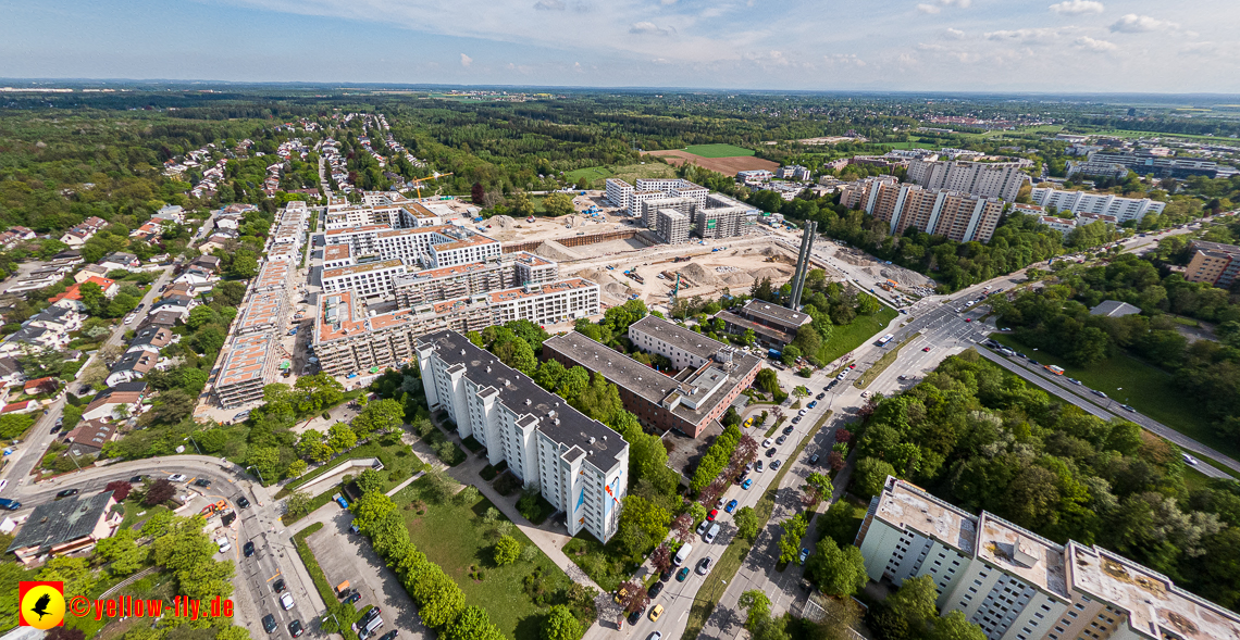 09.05.2023 - Baustelle Alexisquartier und Pandion Verde in Neuperlach